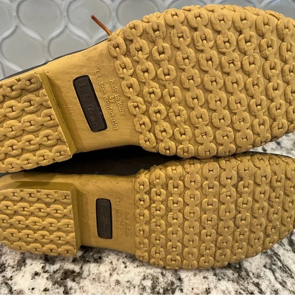 L.L. Bean Brown and Black Men's Duck Lace-Up Boots sz 10 - Picture 4 of 6